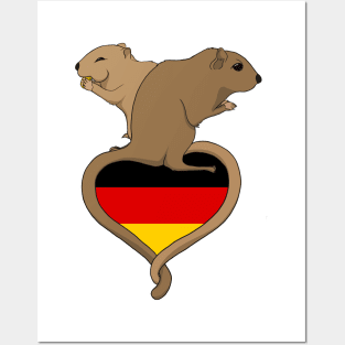 Gerbil Germany (light) Posters and Art